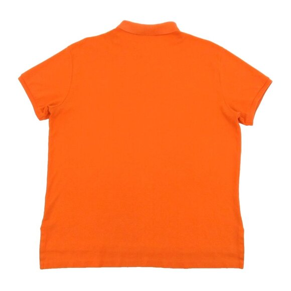 Polo Ralph Lauren Polo Shirt XL Orange Custom Fit Green Pony Logo Short Sleeve - Picture 6 of 15